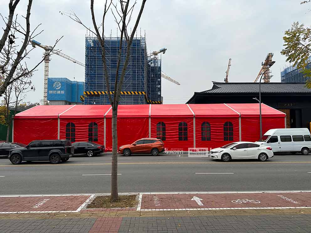 鄭州篷房租賃搭建地產開盤篷房注意事項
